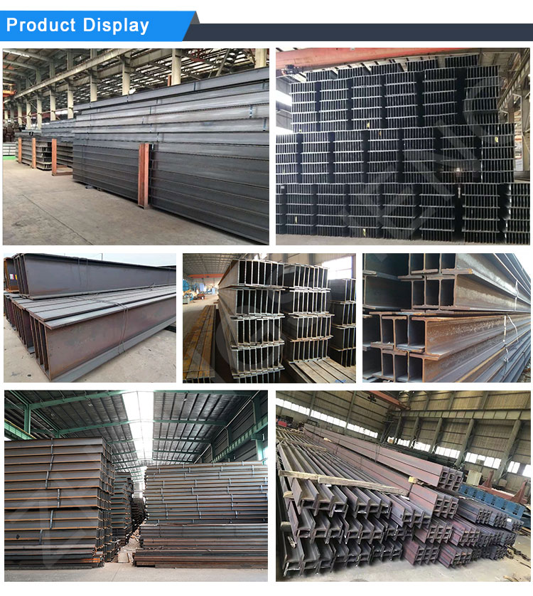 Q235/Q345/ST37-2/ST52/Q420/Q460/S235JR/S275JR/S355JR Steel Beams UC UB Standard Size Surface Black H Beam Steel H and I Beam