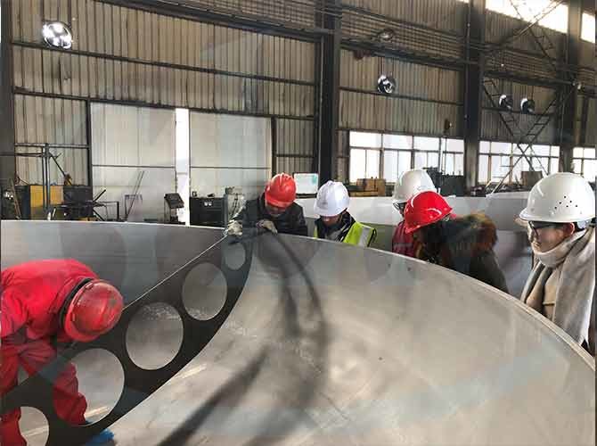 Duplex Ellipsoidal Dish Ends 1200mm Dimater 25mm Thick For Storage Tank