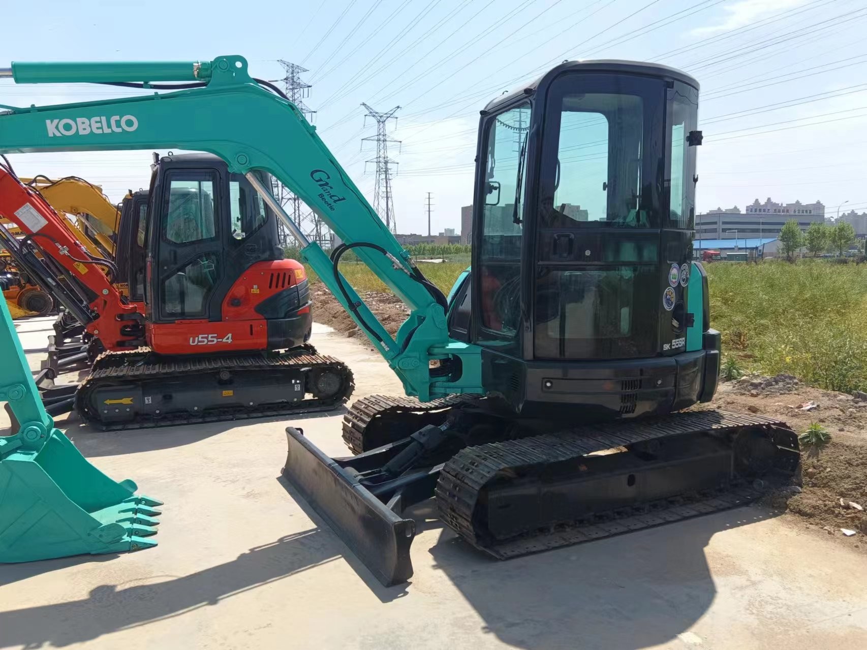 Original Small Excavator Machine Kobelco SK55SR Used Excavator 5 Ton Digger