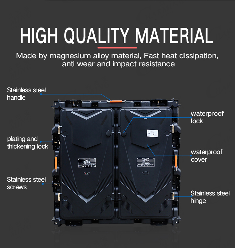 P5 Video HD Outdoor LED Screen Display Magnesium Alloy Cabinet RGB LED Screen