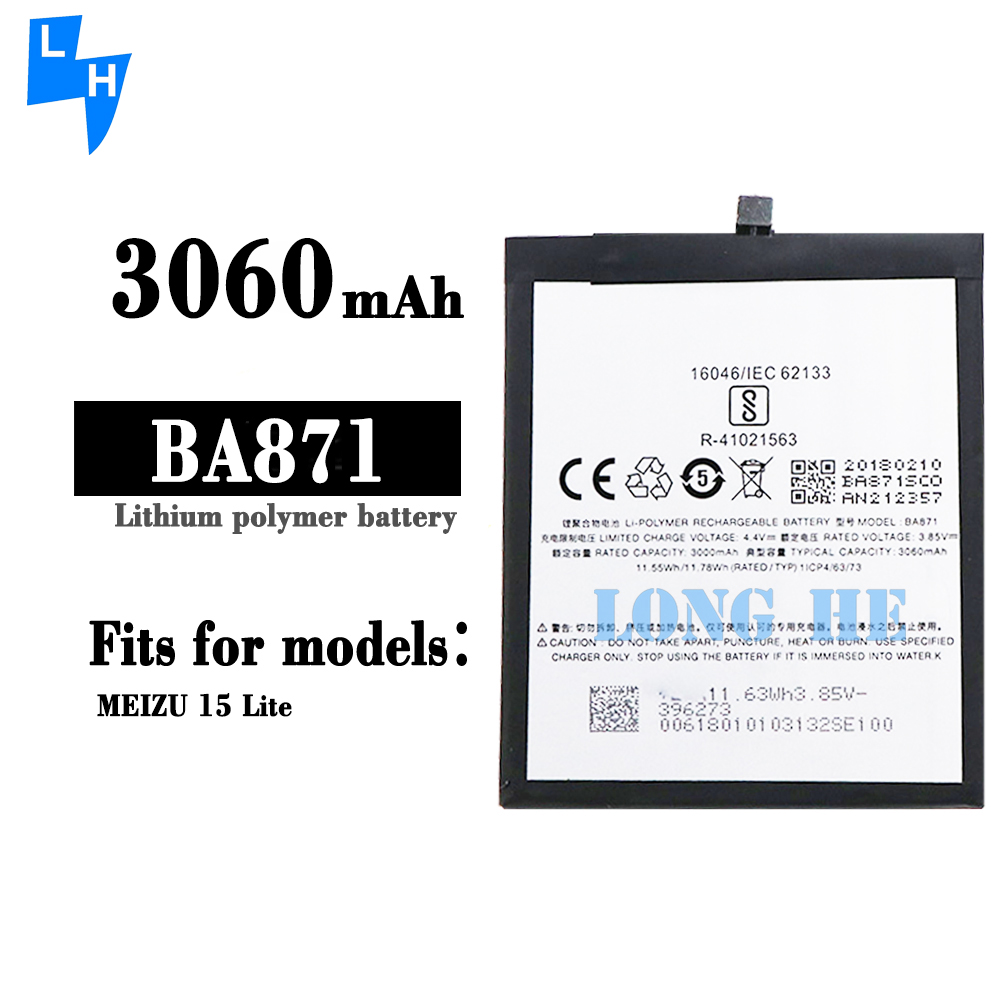 Long Lasting 3060mAh 3.8V Lithium Polymer Battery for MEIZU M15/15 Lite Mobile Version