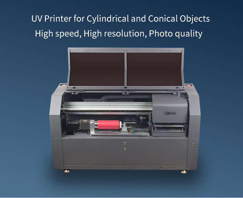 Printable Diameter 55-88mm Cylinder Printing Machine Zkmc Automatic Rotating Bottle Label Printing