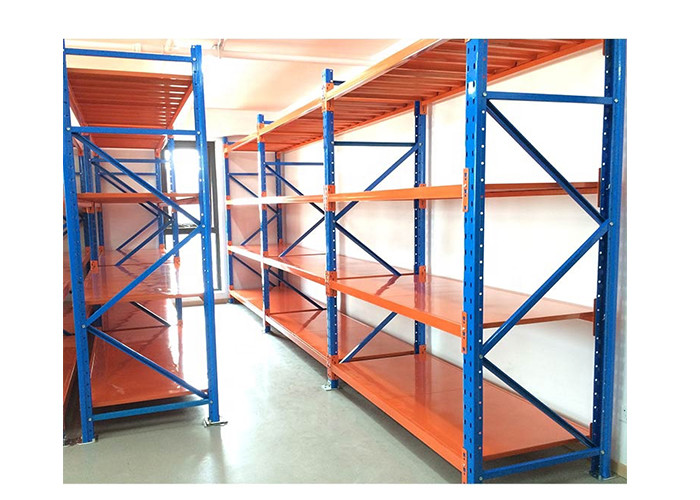 Metal Shelves Long Span Racking System Cargo Storage 800kgs Load Each Shelf