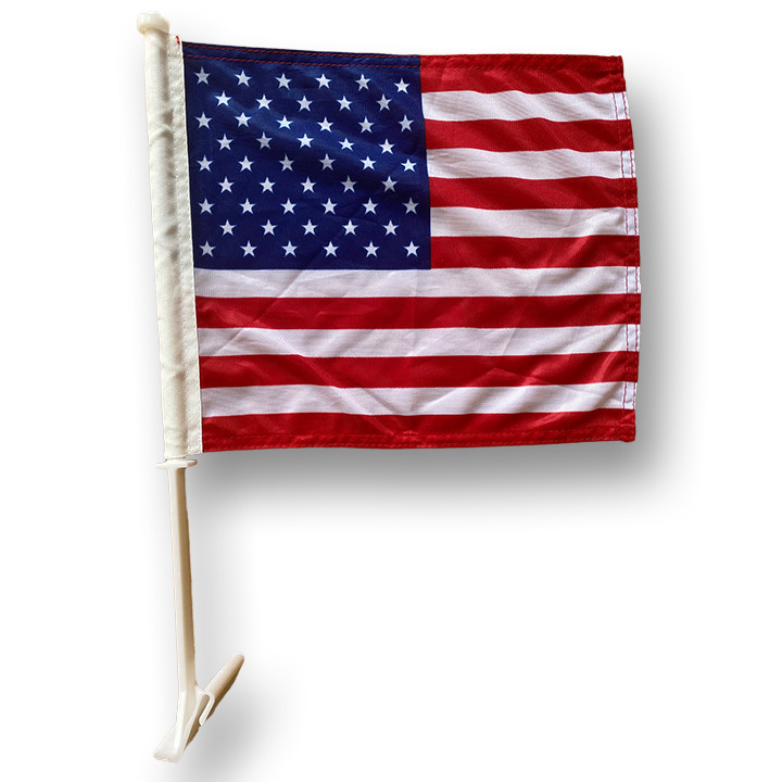 Promotional Angola 12 X 18 Personalized Polyester Car Window Flag With Plastic Rod