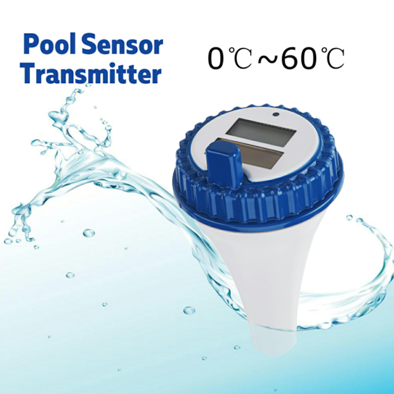 Remote Wireless Floating Pool Thermometer With Solar Energy Power Supply And Display
