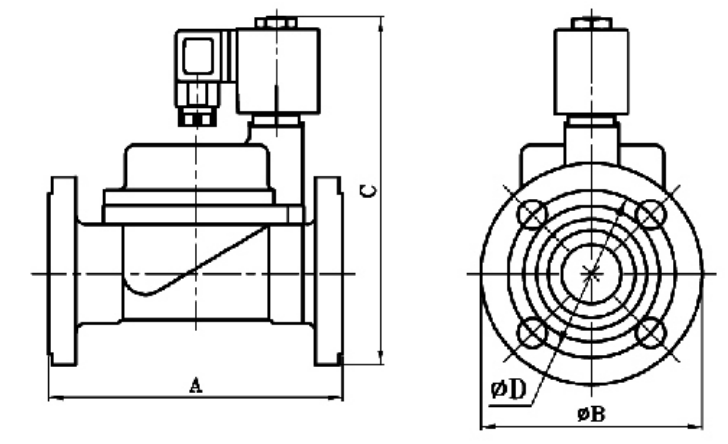 1'' 1 1/4'' 1 1/2'' 2'' Flanged Stainless Steel Solenoid Valve Steam 24V 220V