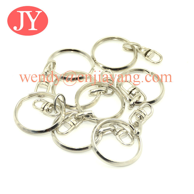 jiayang Top quality Standard Split Key Rings with snap hook