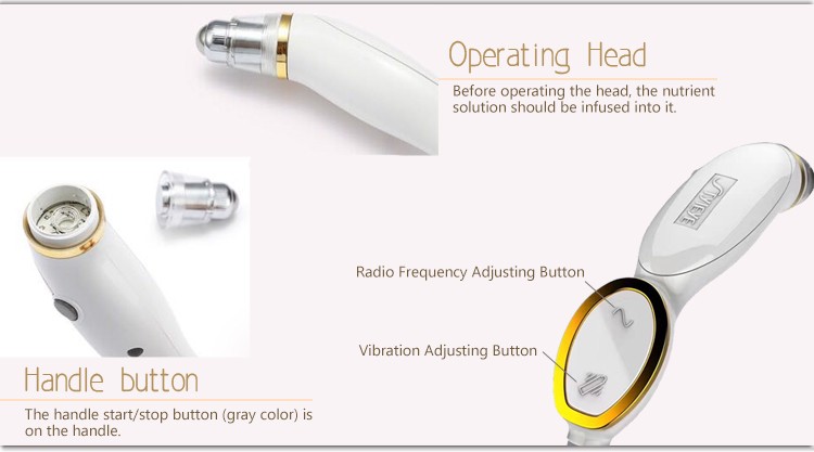 RF Removing Eye Bags Machine Under Eye Dark Circle Removal 630nm Infrared Wave