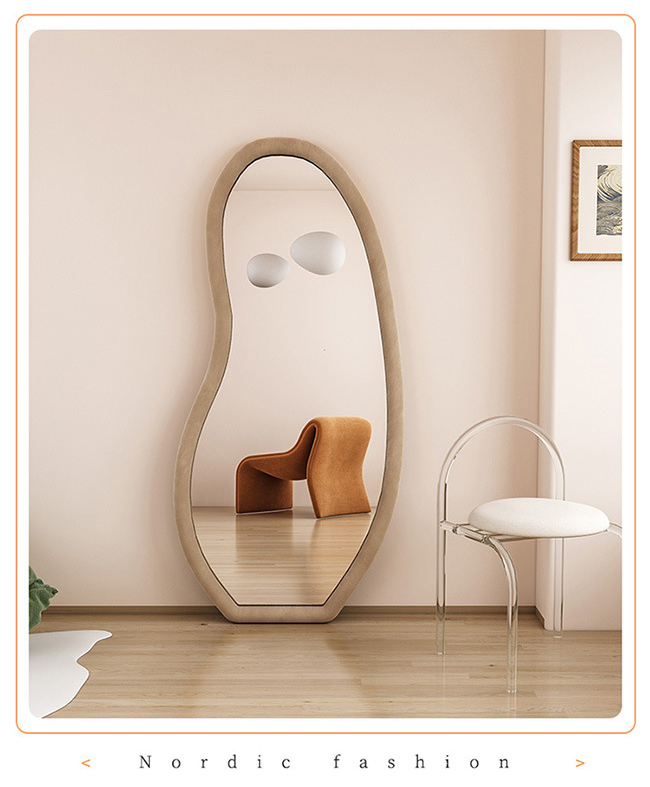 Custom Standing Arched Floor Mirror Full Length 78x108cm