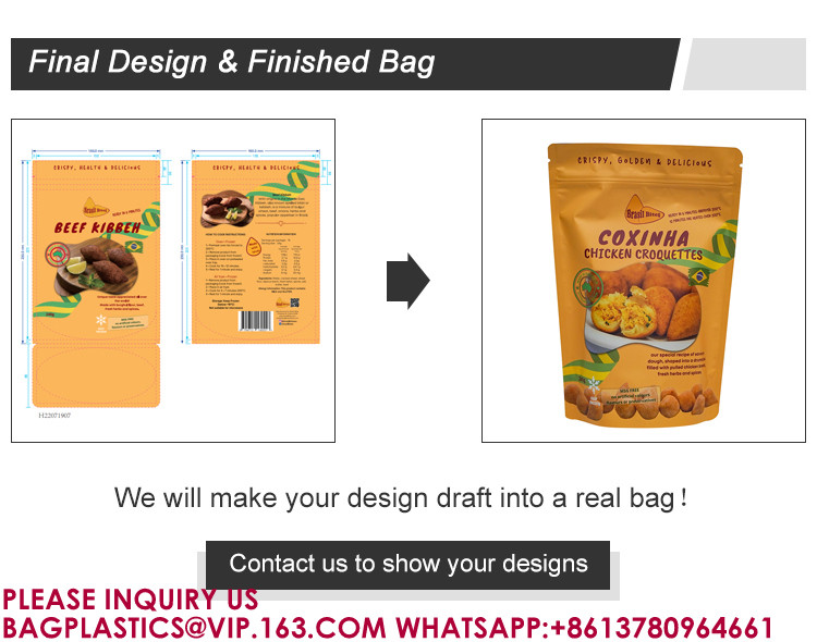 Opaque Foil Pouch Food Grade Bags For Long Shelf-Life Storage Resealable Standup Bags