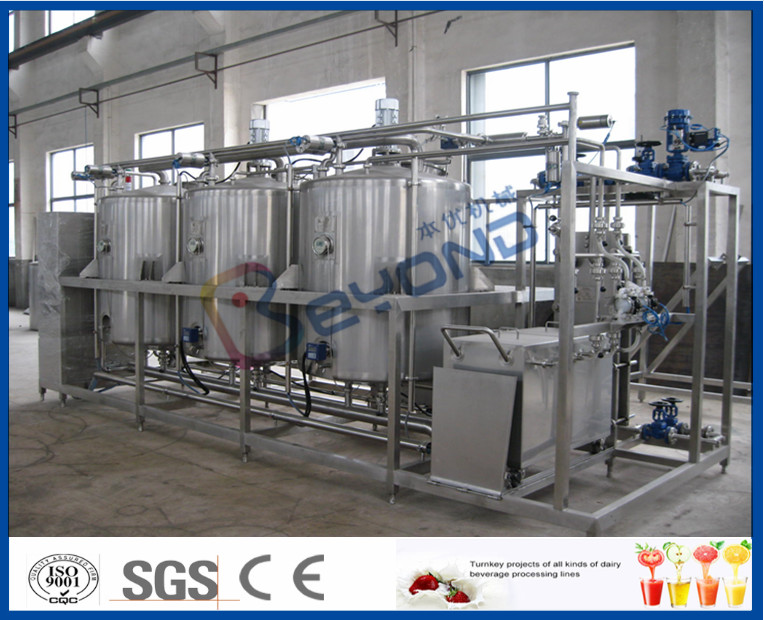 Stainless Steel Industrial Cone Bottom CIP Tanks Split Type