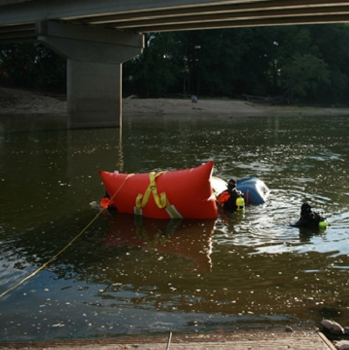 Enclosed Underwater Lift Bags Marine Rescue Inflatable Pillow Bag