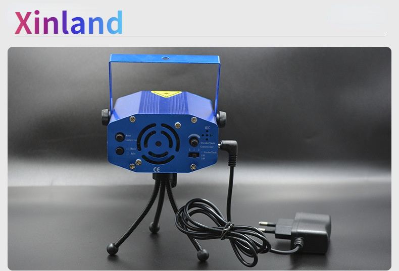 Sound Activated Mini Laser Stage Lighting , DJ Laser Projector For Home