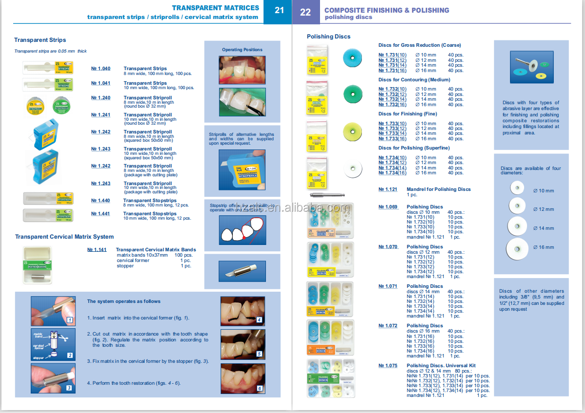 ce certified Dental Restoration Products Materials TOR VM Set of Rings 1.399 /Rings for Sectional Matrices Installation