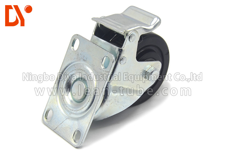 Logistic Equipment Plastic Cart Wheels and Swivel Castor Wheels Corrosion Resistance