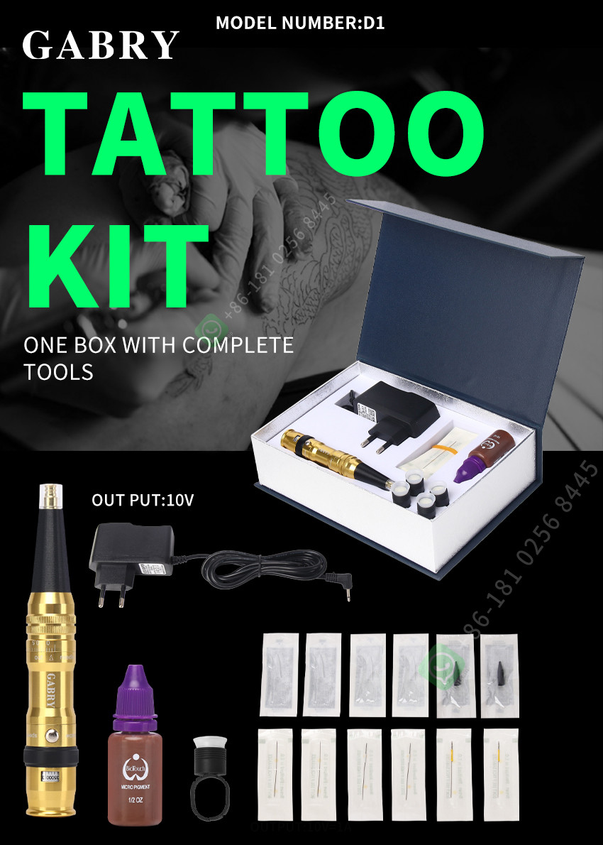 Aluminum Permanent Makeup Machine 10V Wireless Tattoo Pen
