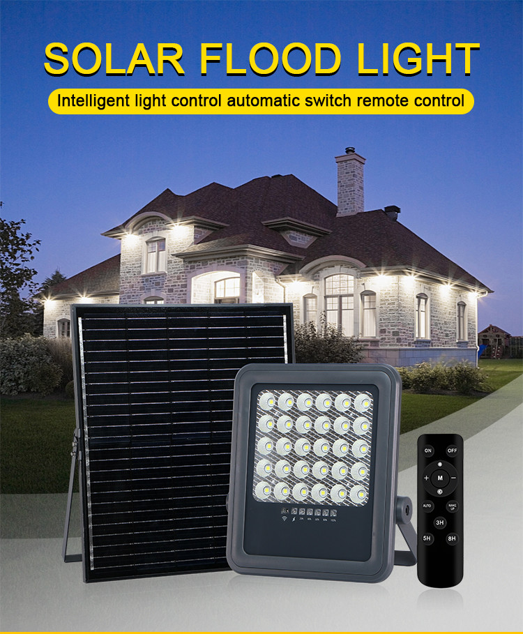 IP65 Waterproof Solar Flood Light - High Brightness, Lightweight Design with Premium Brand LED Chips
