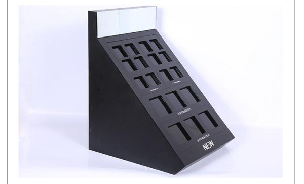 Acrylic Makeup Organizer for Powder Mat Compartment Plexiglass Cosmetics Display