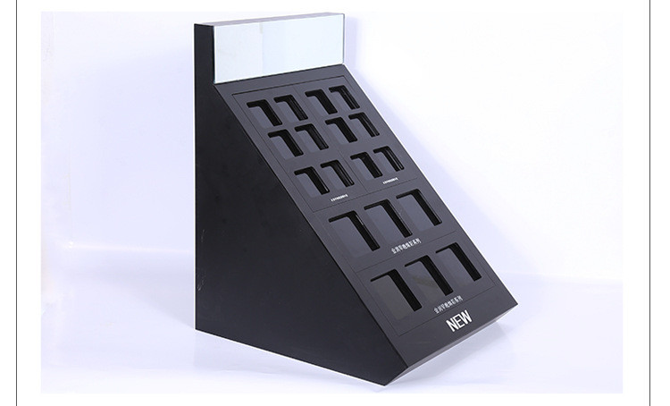 Acrylic Makeup Organizer for Powder Mat Compartment Plexiglass Cosmetics Display Stand