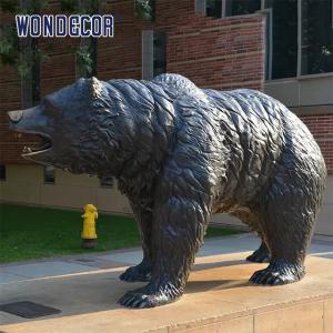  Bronze bear statues of large metal animals used for outdoor garden decoration Manufactures