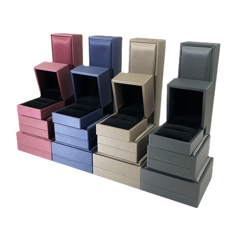 Custom Ivory Board PU Leather Ring Jewelry Jewellery Watch Wallet Gift Packaging Display Box
