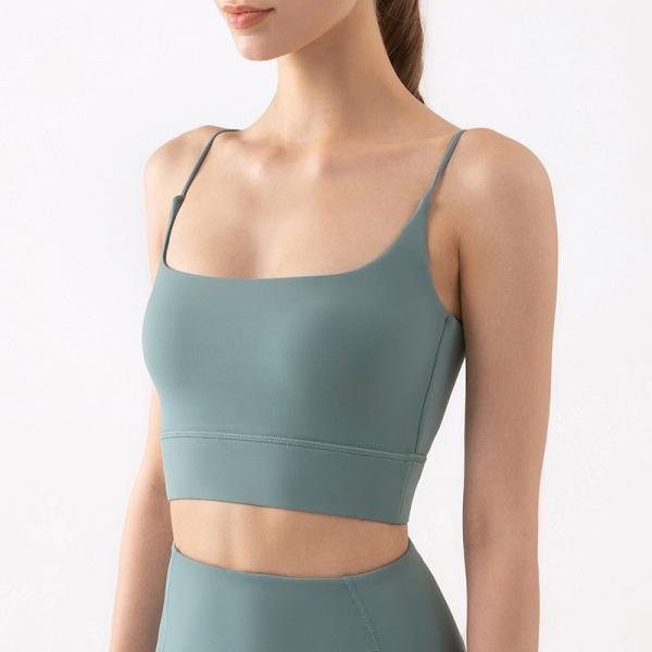 Small Shoulder Sling Fitness Yoga Bra Nylon Soft Women Sports Underwear