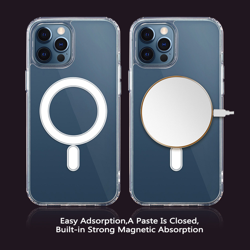 Resists Yellowing Scratches Magnetic Magsafe Phone Case Shockproof For iPhone 16 Pro Max