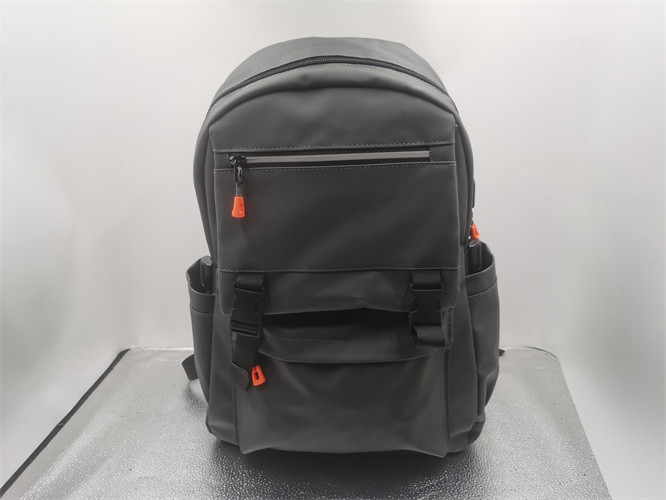 Black/Grey Personalized Custom Laptop Backpack With Multi Compartment Design