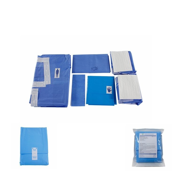 Medical Non-woven Sterile Surgical Laparoscopy Pack Disposable Drape