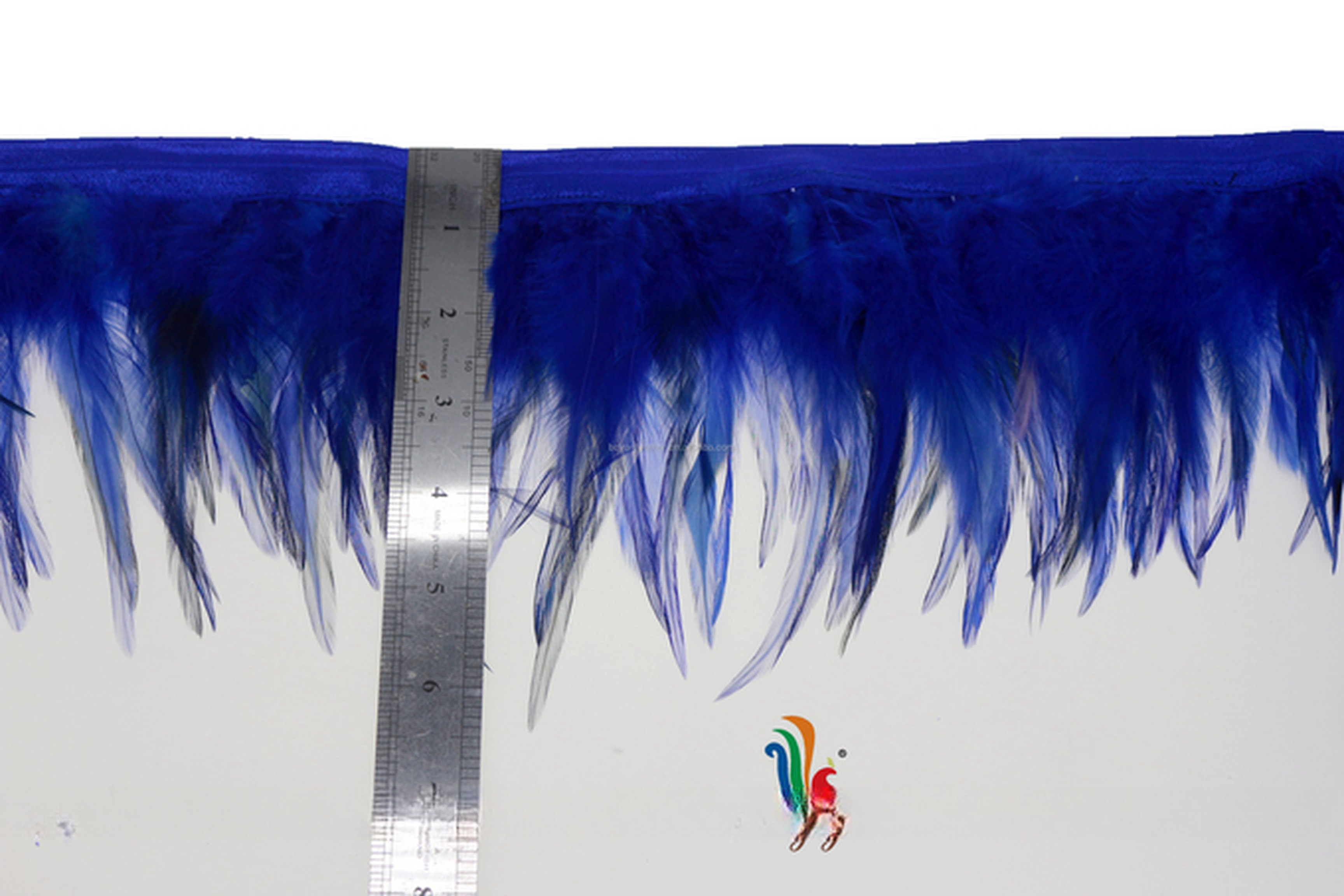 Party Decoration Stretch Saddle Hackle Feather Fringe Trim Shipment DHL Pattern Dyed