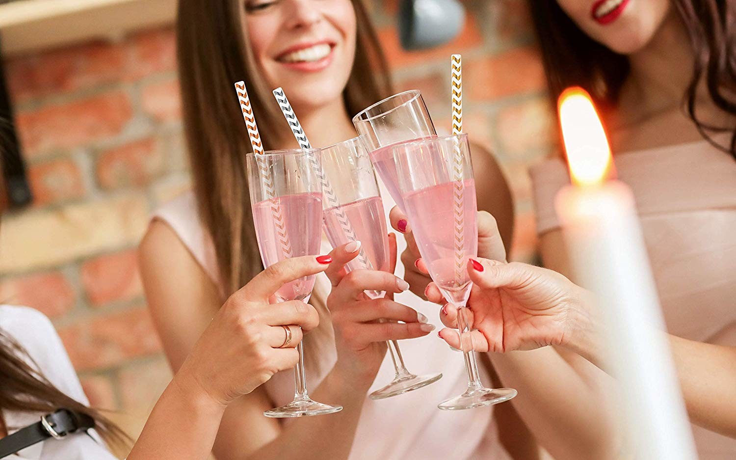 BPA Free Waterproof Paper Straws Milkshake Paper Spoon Straws No Smell