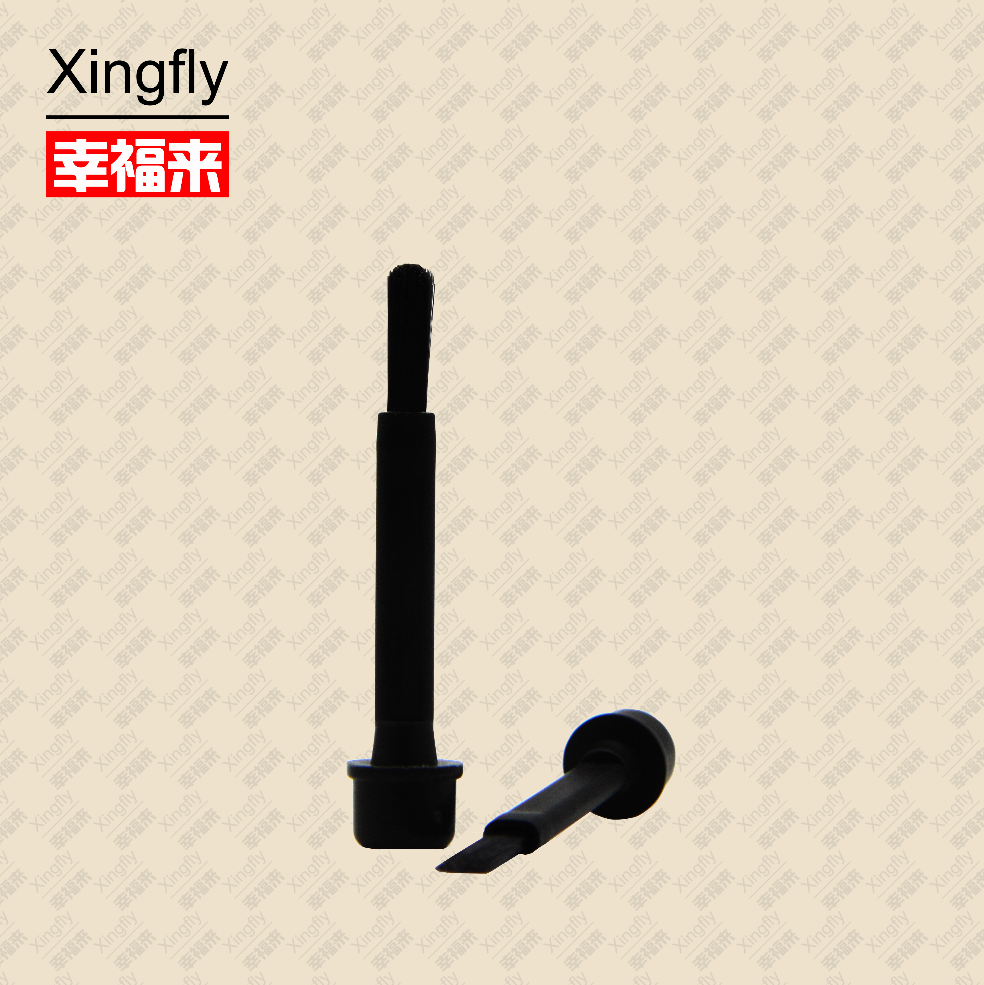 Dupont Nylon Brush For Removing Nail Polish Manicure Black