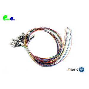 12F 12 Color 0.9mm FC UPC 9/125μm Fiber Optic Pigtail 900μm Set OS2 G657A1 PVC Jacket 1.5M loose buffer Easy to strip