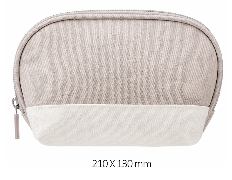 Portable Small Shell Shape Canvas Zipper Cosmetic Bags
