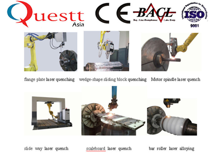 IPG/Laserline high speed laser hardening and cladding equipment for shaft/blade