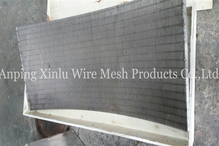 SS 304 304L Sieve Filter Screen Juice Processing Static Wedge Wire Screen