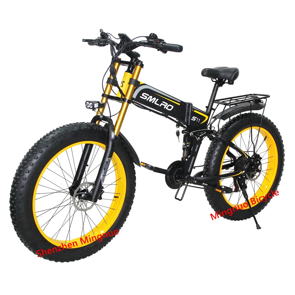 21 Speed Folding Bike With Fat Tires ODM Available Multiapplication