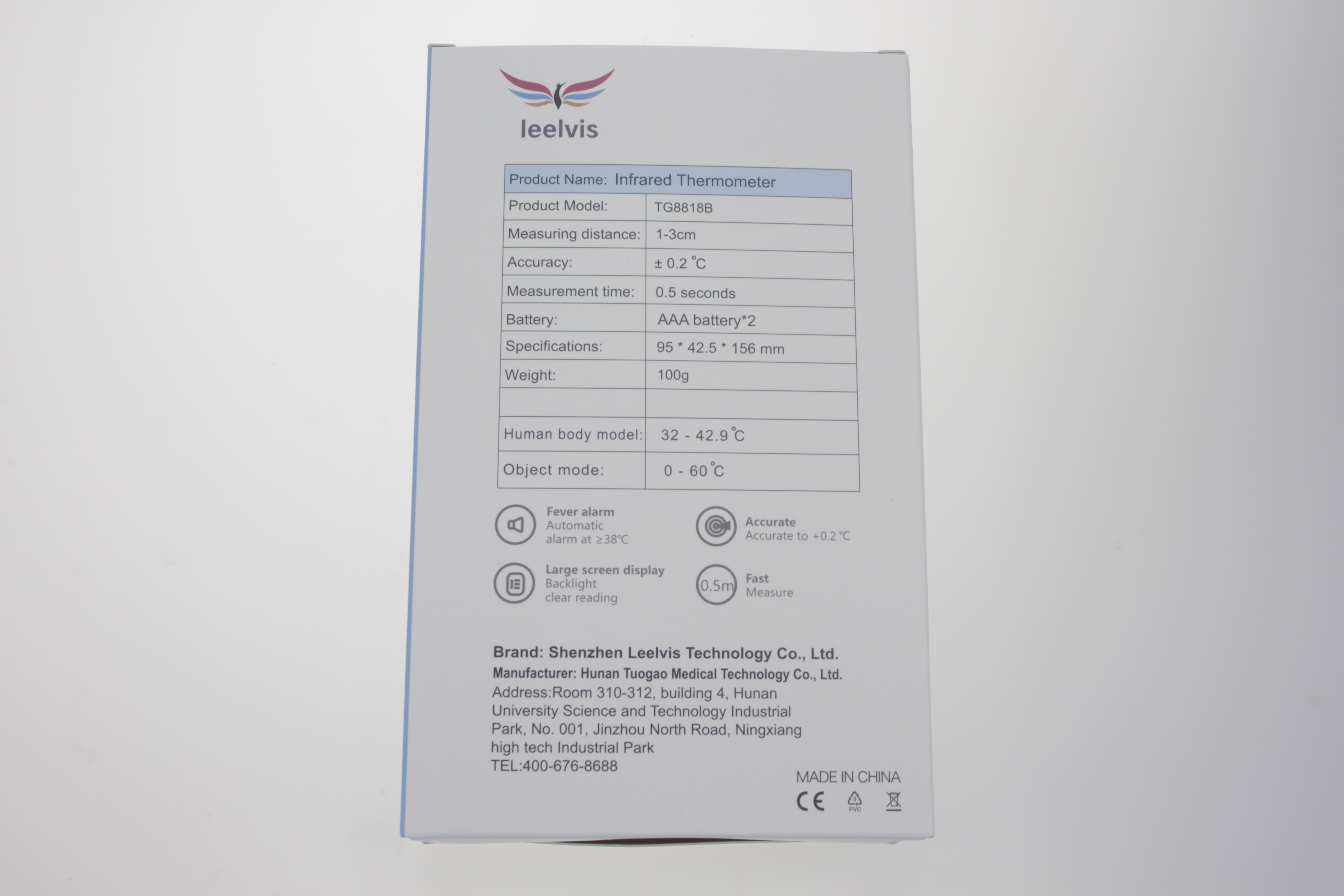 CE in stock digital thermal scanner thermometer non-contact infrared thermometer