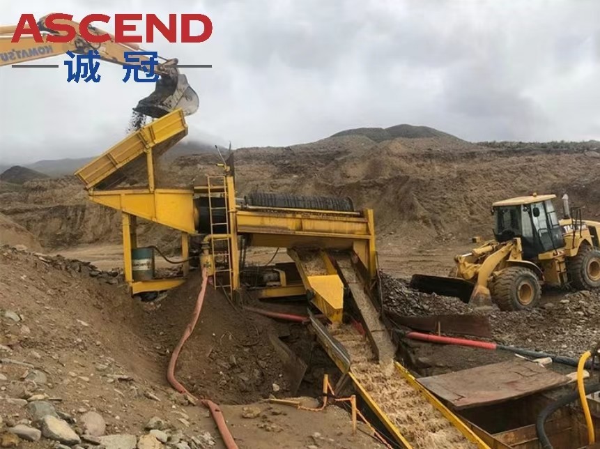 Alluvial Gold Washing Plant Machine GTS20 GTS50 For Small Scale Mining In Africa