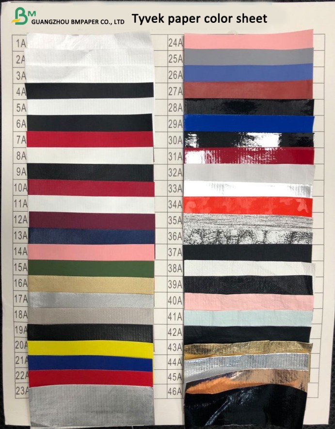 PU Laminated Tyvek Paper Fabric non Woven Tyvek Colorful