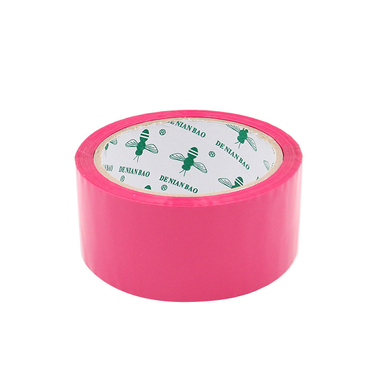 Dark Pink Custom Self Adhesive Logo Coloured Tape Wholesale Manufacturer