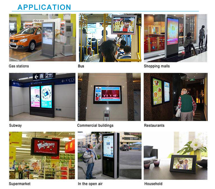 50inch Floor Standing LCD Display Kiosk Menu Screen Board Indoor Digital Signage 4k UHD Vertical