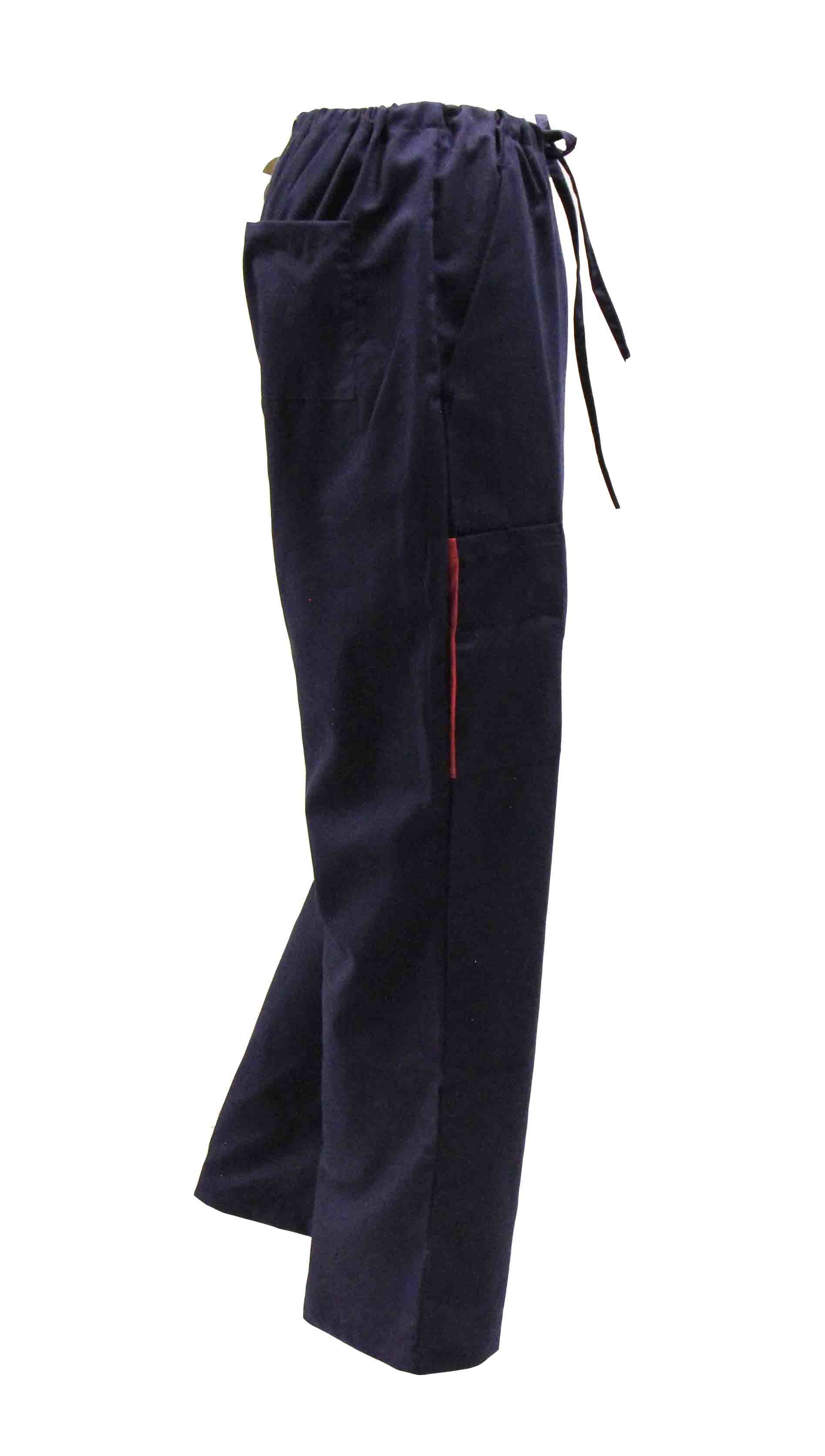 155GSM Bracing Pockets 65% Polyester Medical Uniform Scrubs Auxiliary Nurse Pants Antimicrobial Wrinkle-free