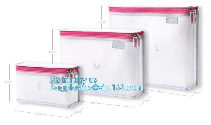 Nylon Mesh Makeup Bag Ladies Cosmetic Bag, nylon mesh fabric/mesh cosmetic bag, Promotional Mesh Cosmetic Bag
