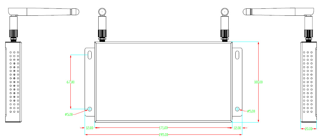 Metal Case HD 4K Display Box RK3328/RK3288/RK3399 Optional CPU Network Media Player Box