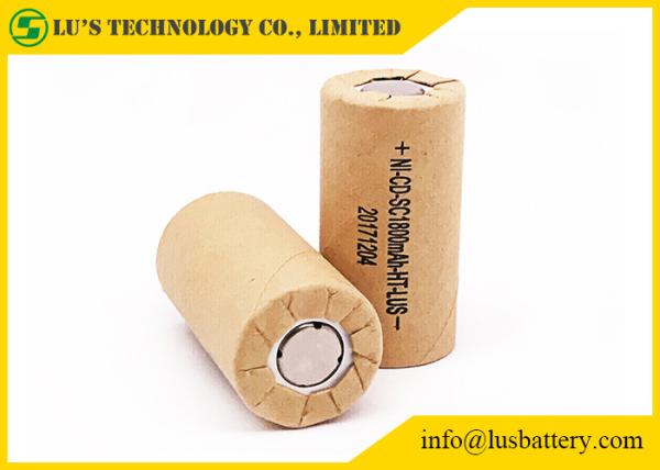 Ni-Cd SC1800mah 1.2 Volt Rechargeable Batteries For Battery Packs / Remote