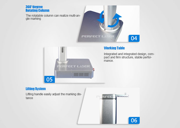 20W Desktop Mini Fiber Laser Marking Engraving Machine For PVC Plastic