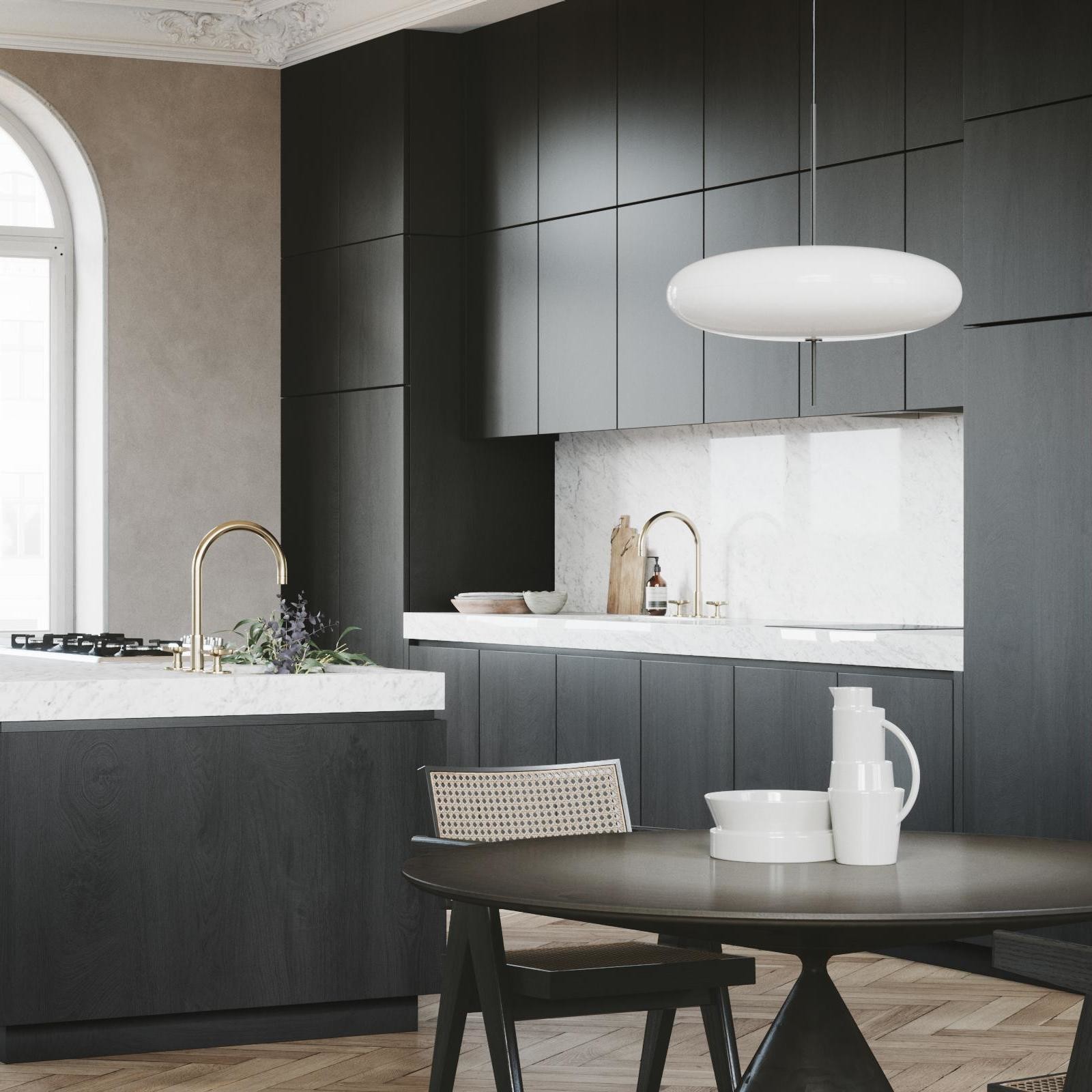 Custom Complete Melamine Kitchen Cabinet Villa Kitchen Cabinets Cupboard Manufacturer
