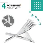 Outdoor Folding Beach Sling Chairs Set, Aluminum Patio Lounge Chair, Portable
