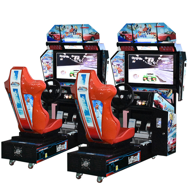 Reliable 32LCD Video Arcade Race Car Machine Simulator For Game Zone